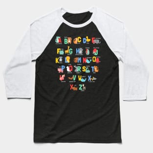 Animal Alphabet funny Baseball T-Shirt